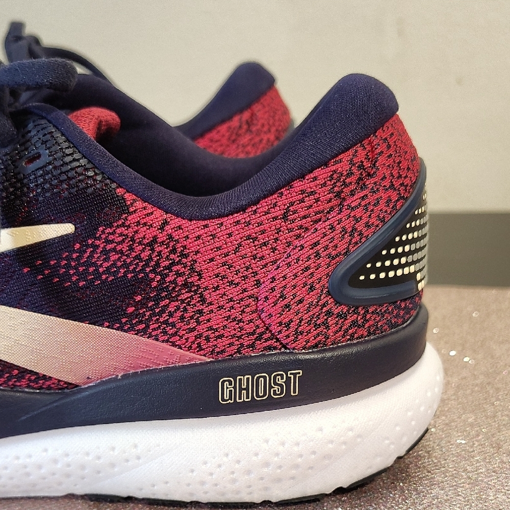 Brooks Ghost 16 Running Shoes Women's Size 10.5 Blue Pink White Peacoat    49 - Picture 7 of 16